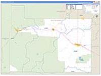 Rio Grande, Co Carrier Route Wall Map